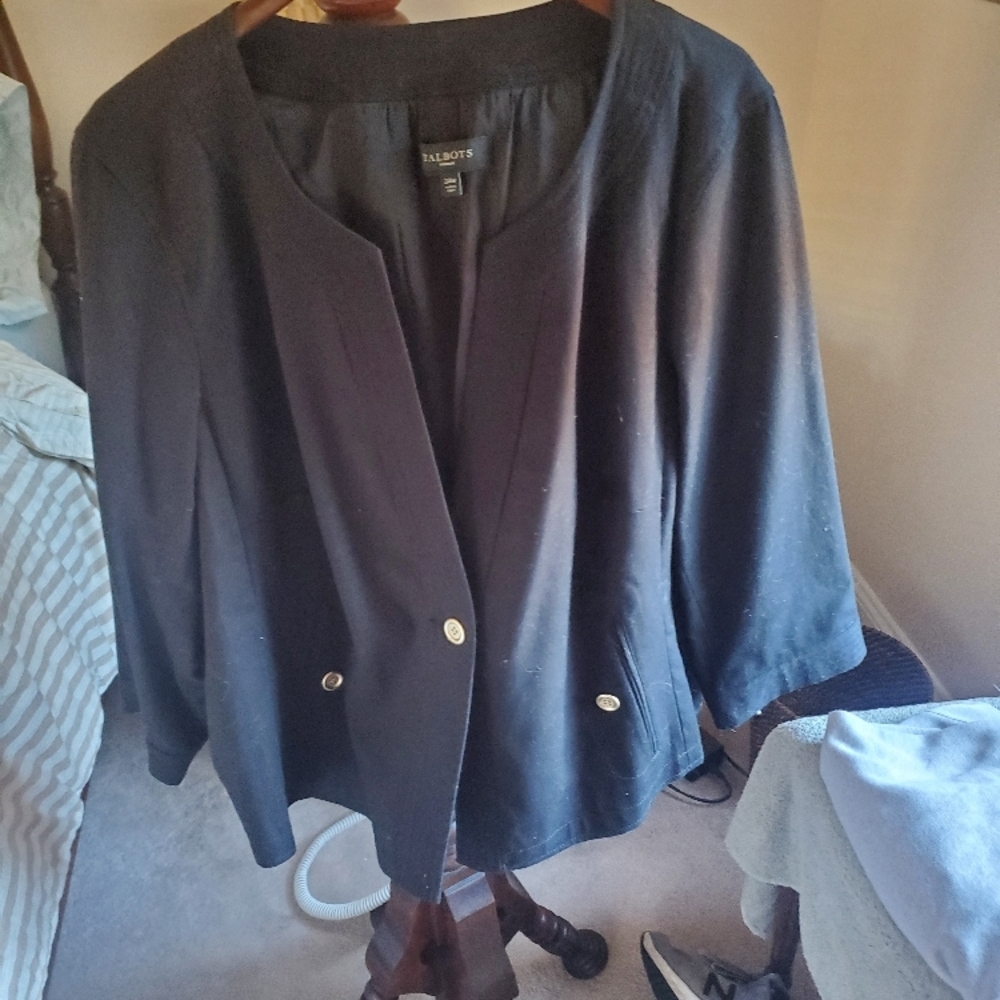 Talbots Women's Black Jacket size 24